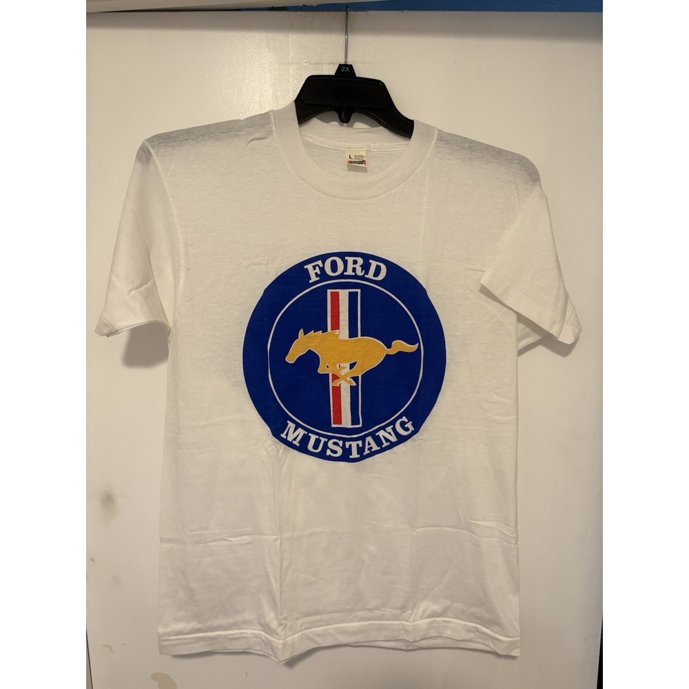 Vintage Ford Mustang Logo T-shirt Size L